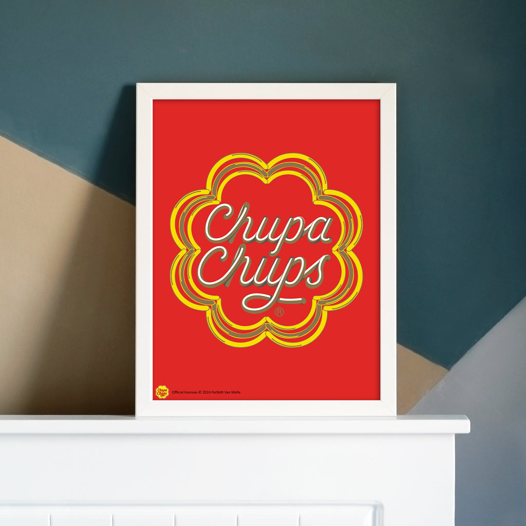 Chupa Chups Neon Sign Red Art Print