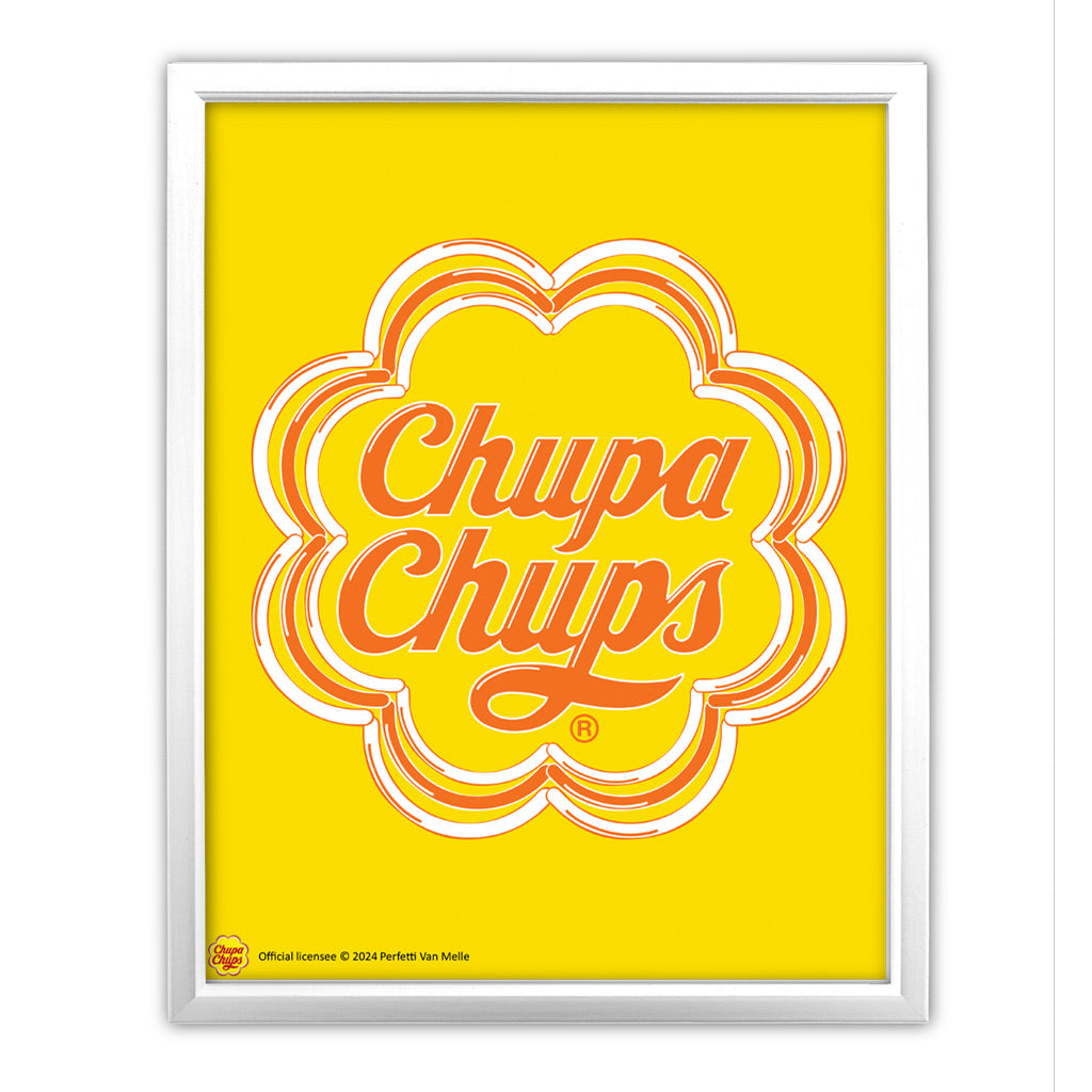 Chupa Chups Neon Sign Yellow Art Print