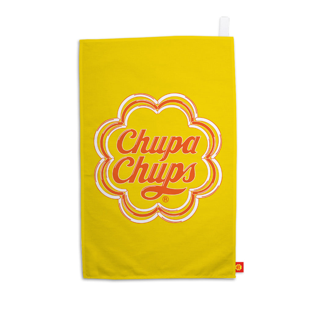 Chupa Chups Neon Sign Yellow Tea Towel