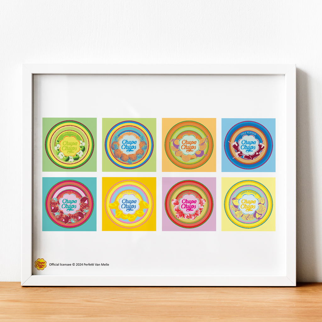 Chupa Chups Lolly Wrappers Art Print