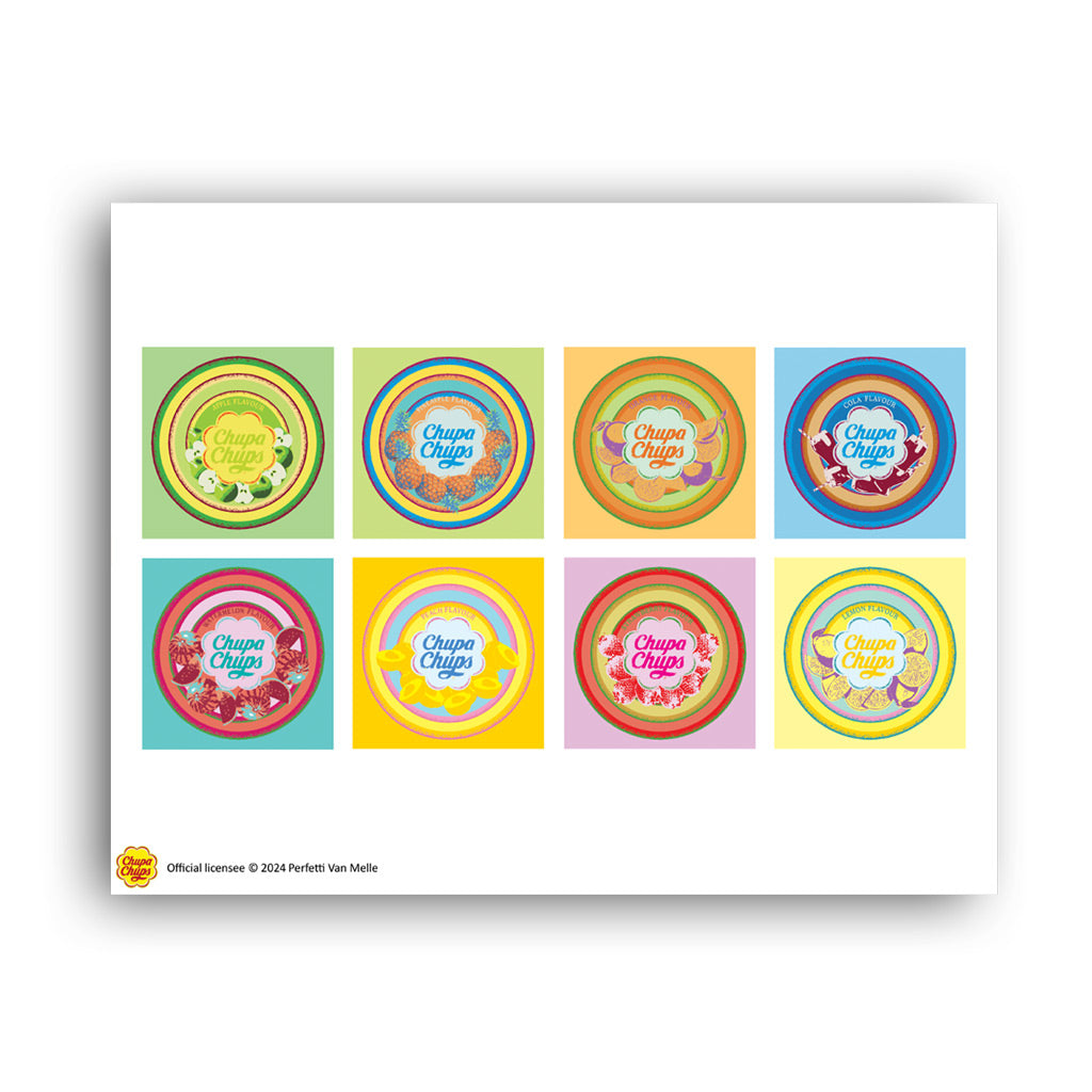 Chupa Chups Lolly Wrappers Art Print