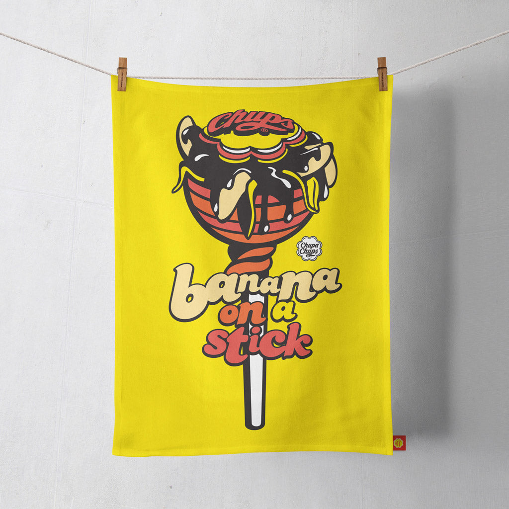 Chupa Chups Banana on a Stick Tea Towel