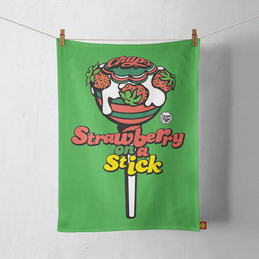 Chupa Chups Strawberry on a Stick Tea Towel