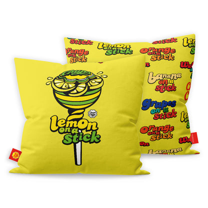 Chupa Chups Lemon on a Stick Cushion