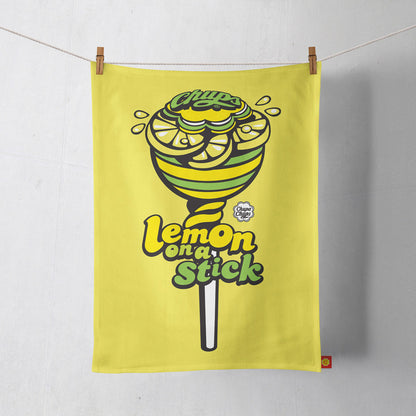 Chupa Chups Lemon on a Stick Tea Towel