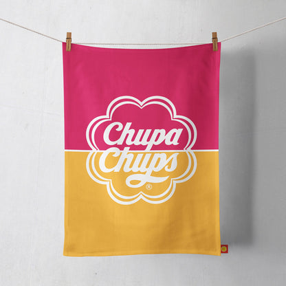 Chupa Chups Red/Yellow/White Logo Tea Towel