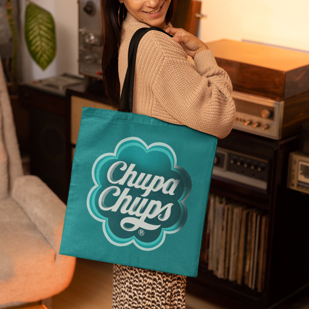 Chupa Chups Teal Logo Tote Bag